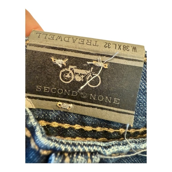 Axel Jeans Treadwell Relaxed Straight Fit Men’s Embellished Faded JeanNew 38 X32 - Picture 11 of 16